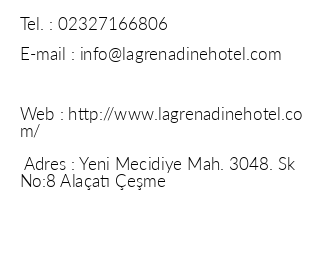 La Grenadine Hotel iletiim bilgileri